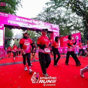 Race photo from SMARTFREN RUN 2026