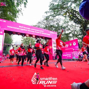 Race photo from SMARTFREN RUN 2026
