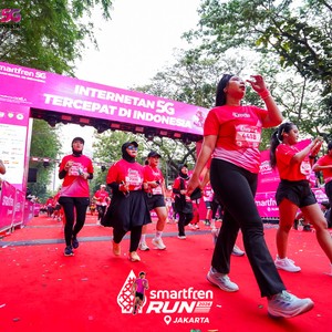 Race photo from SMARTFREN RUN 2026