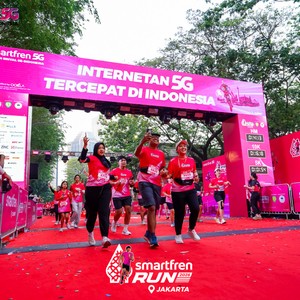 Race photo from SMARTFREN RUN 2026