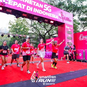 Race photo from SMARTFREN RUN 2026