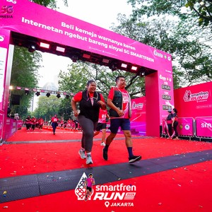 Race photo from SMARTFREN RUN 2026