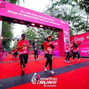 Race photo from SMARTFREN RUN 2026