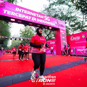 Race photo from SMARTFREN RUN 2026