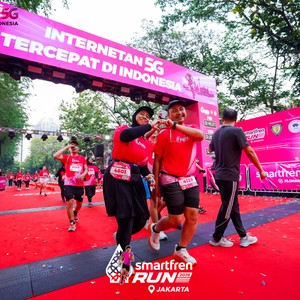 Race photo from SMARTFREN RUN 2026
