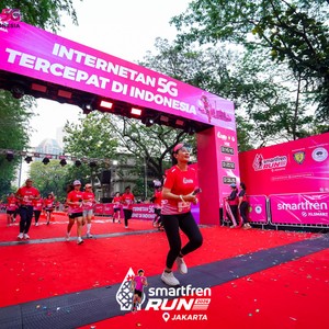 Race photo from SMARTFREN RUN 2026
