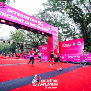 Race photo from SMARTFREN RUN 2026