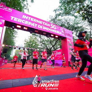 Race photo from SMARTFREN RUN 2026