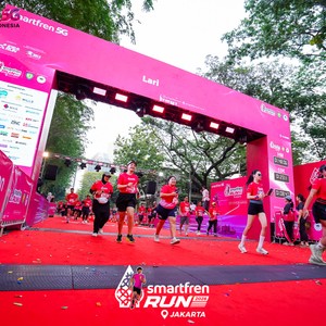 Race photo from SMARTFREN RUN 2026