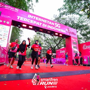Race photo from SMARTFREN RUN 2026