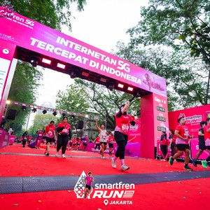 Race photo from SMARTFREN RUN 2026