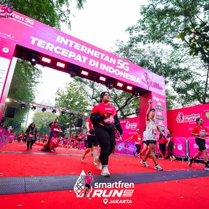 Race photo from SMARTFREN RUN 2026