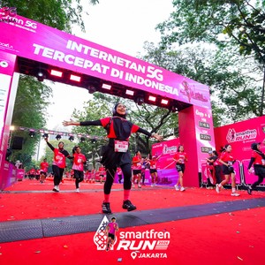 Race photo from SMARTFREN RUN 2026