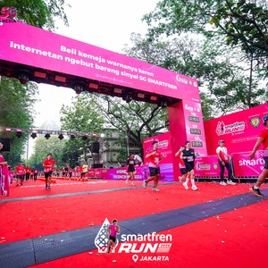 Race photo from SMARTFREN RUN 2026