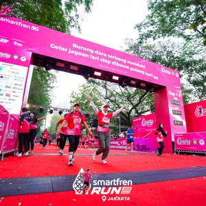 Race photo from SMARTFREN RUN 2026