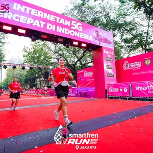 Race photo from SMARTFREN RUN 2026