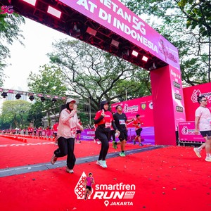 Race photo from SMARTFREN RUN 2026