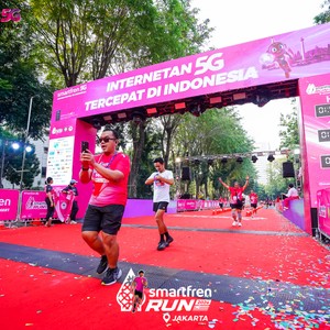Race photo from SMARTFREN RUN 2026