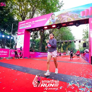 Race photo from SMARTFREN RUN 2026