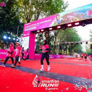 Race photo from SMARTFREN RUN 2026