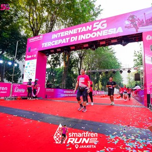 Race photo from SMARTFREN RUN 2026
