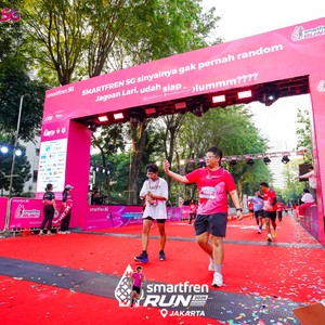 Race photo from SMARTFREN RUN 2026