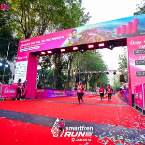 Race photo from SMARTFREN RUN 2026