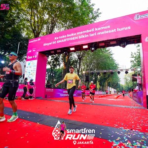 Race photo from SMARTFREN RUN 2026