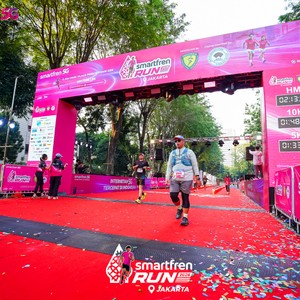 Race photo from SMARTFREN RUN 2026