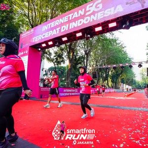 Race photo from SMARTFREN RUN 2026