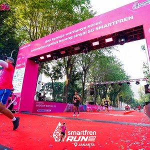 Race photo from SMARTFREN RUN 2026