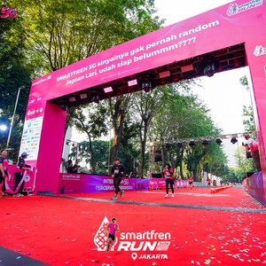 Race photo from SMARTFREN RUN 2026