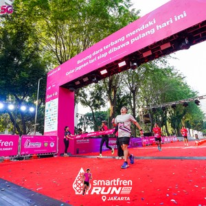 Race photo from SMARTFREN RUN 2026