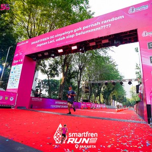 Race photo from SMARTFREN RUN 2026