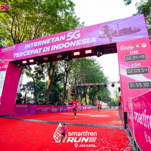 Race photo from SMARTFREN RUN 2026