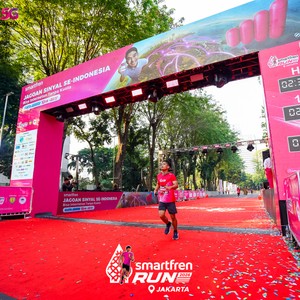Race photo from SMARTFREN RUN 2026
