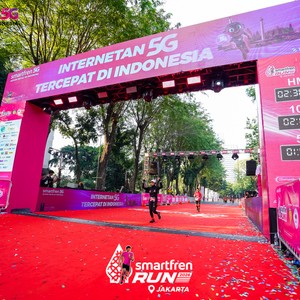 Race photo from SMARTFREN RUN 2026