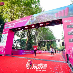 Race photo from SMARTFREN RUN 2026