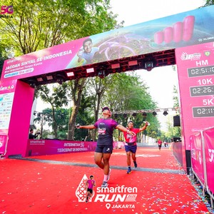 Race photo from SMARTFREN RUN 2026