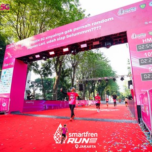 Race photo from SMARTFREN RUN 2026