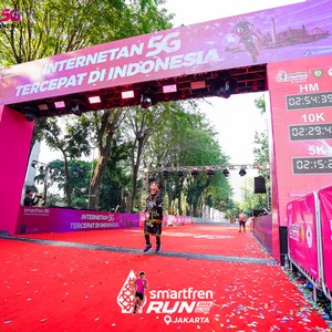 Race photo from SMARTFREN RUN 2026