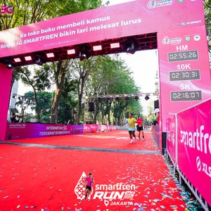 Race photo from SMARTFREN RUN 2026