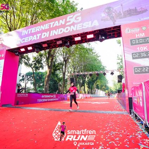 Race photo from SMARTFREN RUN 2026