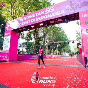 Race photo from SMARTFREN RUN 2026