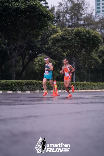 Race photo from Smartfren Run 2024