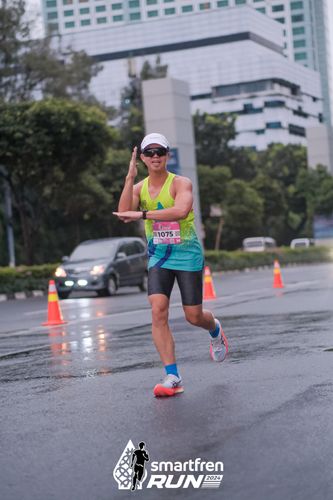Race photo from Smartfren Run 2024