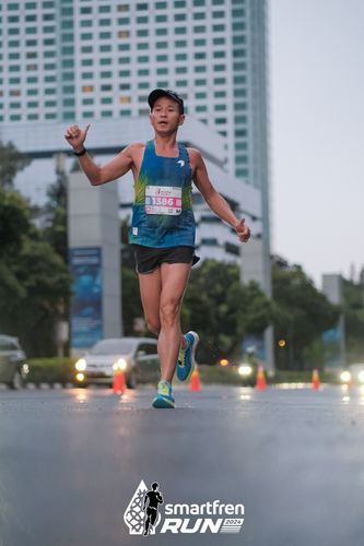 Race photo from Smartfren Run 2024