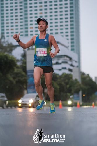 Race photo from Smartfren Run 2024