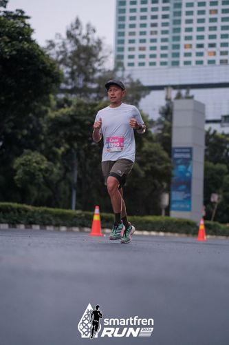 Race photo from Smartfren Run 2024