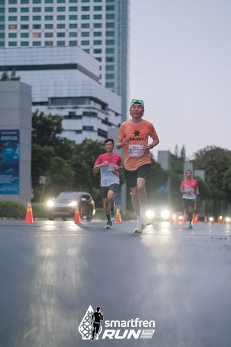 Race photo from Smartfren Run 2024